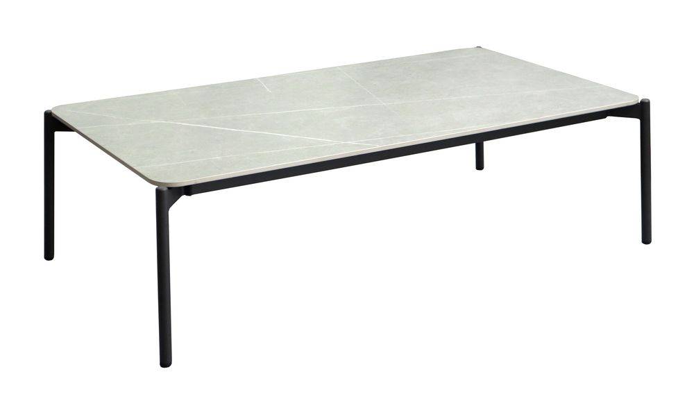 Proloisirs - Table basse de jardin Ambiance en aluminium/céramique - graphite PROLOISIRS