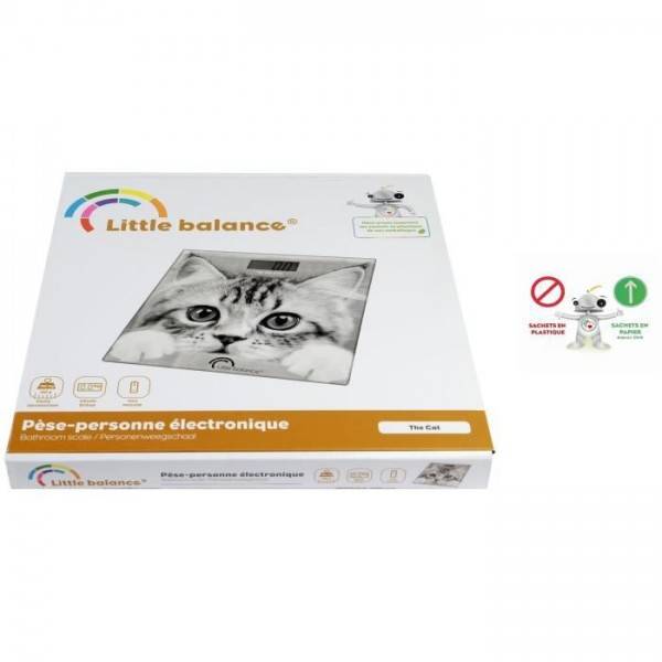 Balance - Pese Personne Pese personne électronique LITTLE BALANCE - design The Cat - 180kg 100g - Image 5