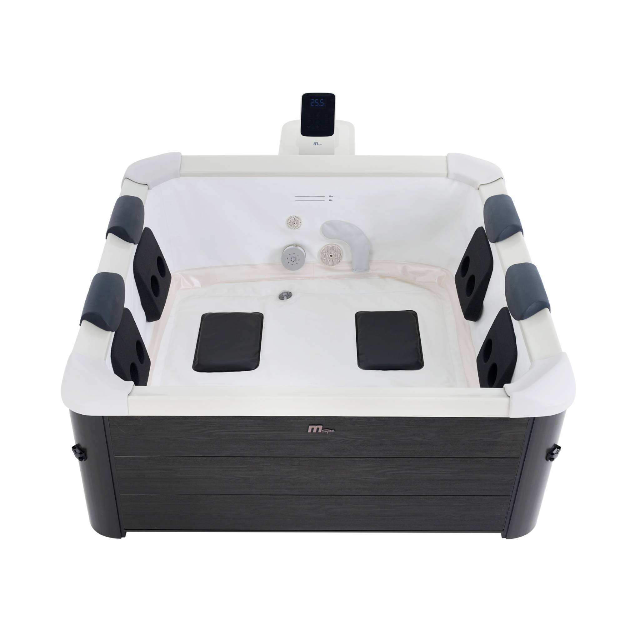 sweeek - Spa rigide MSPA 6 places 4 coussins hydromassages. 8 filtres + bâche incluse 180 cm x 65 cm | sweeek - Image 7