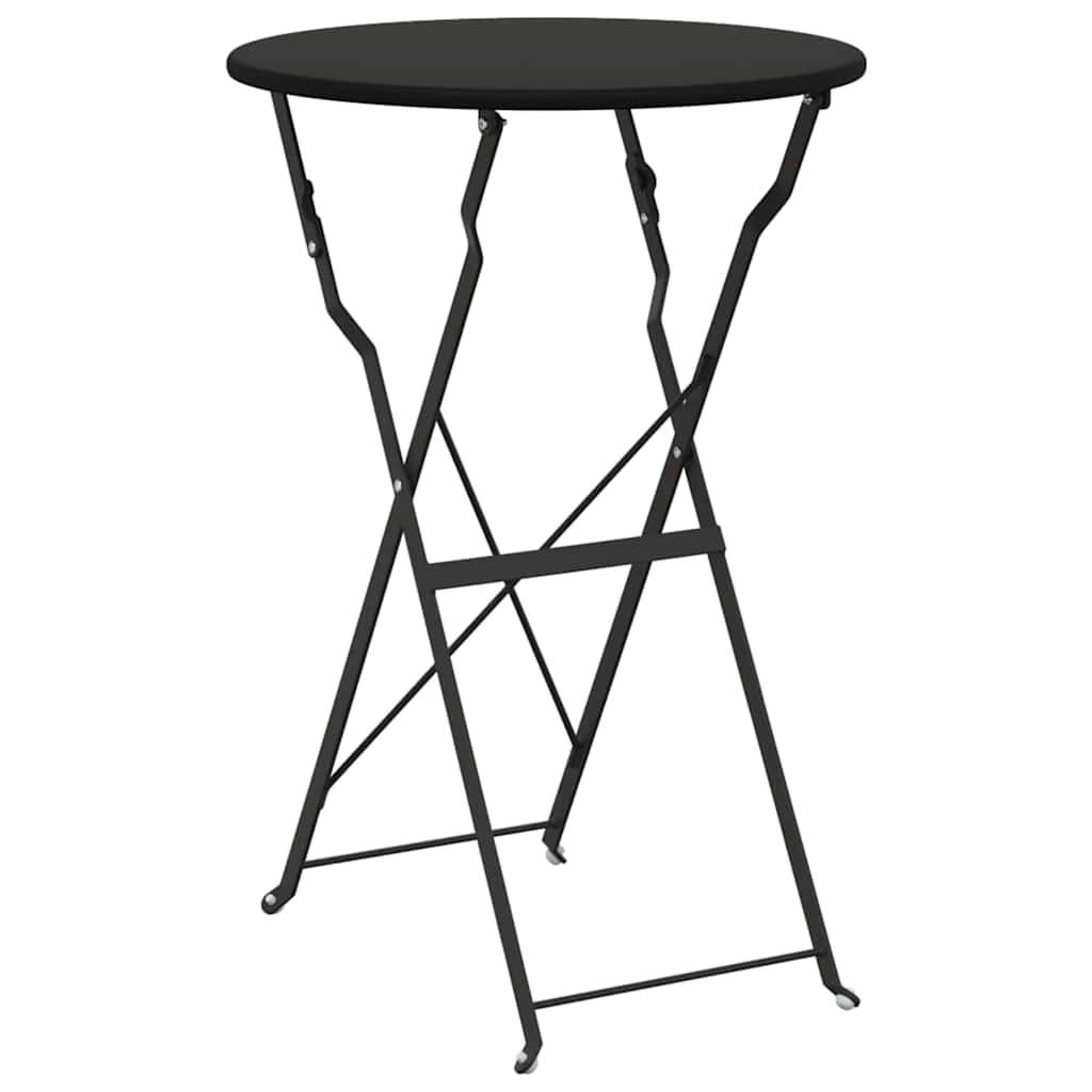 Vidaxl - Ensemble bistro pliant 3 pcs-Salons de jardin Anthracite Acier - Image 6