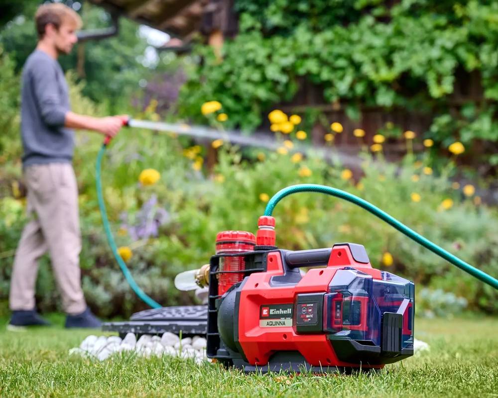 Einhell - Pompe jardin auto. AQUINNA 18/30 F LED - 18V - 3000L/h - 2,8 bars - mode BOOST/ECO - sans batterie Einhell - Image 2