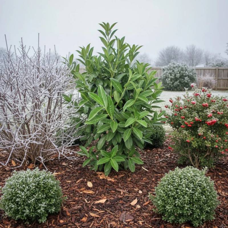 Laurier palme Genolia® 'Mariblon', Laurier-cerise à fleurs Blanche - feuillage Persistant - Pot de 4L - 40/60 cm-  hauteur à maturité De 3,00 m à 5,00 - Image 3
