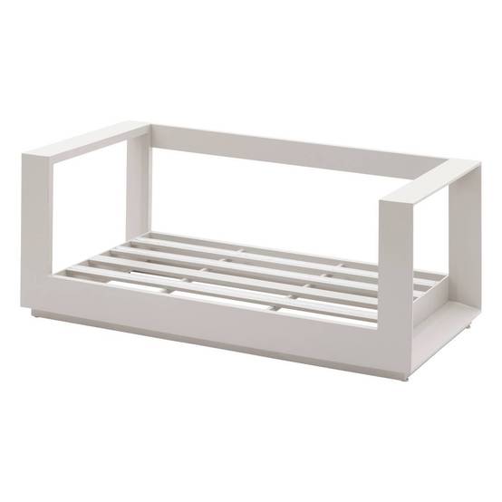 Hesperide - Canapé de jardin "Allure" avoine & beige zebrano 2 places en aluminium et polyester - Hespéride - Image 2