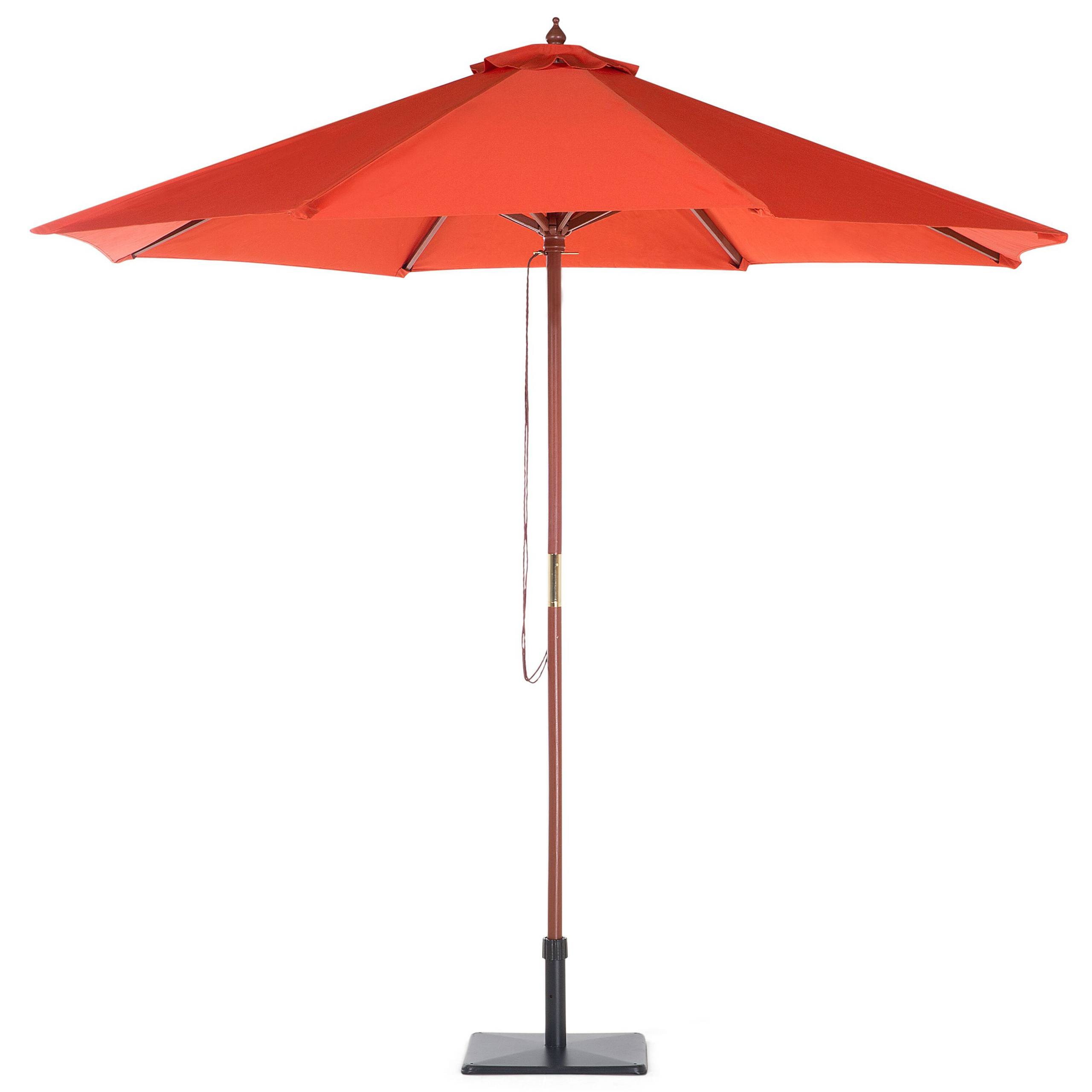 Beliani - Parasol droit Tissu Rouge TOSCANA - Beliani - Image 3