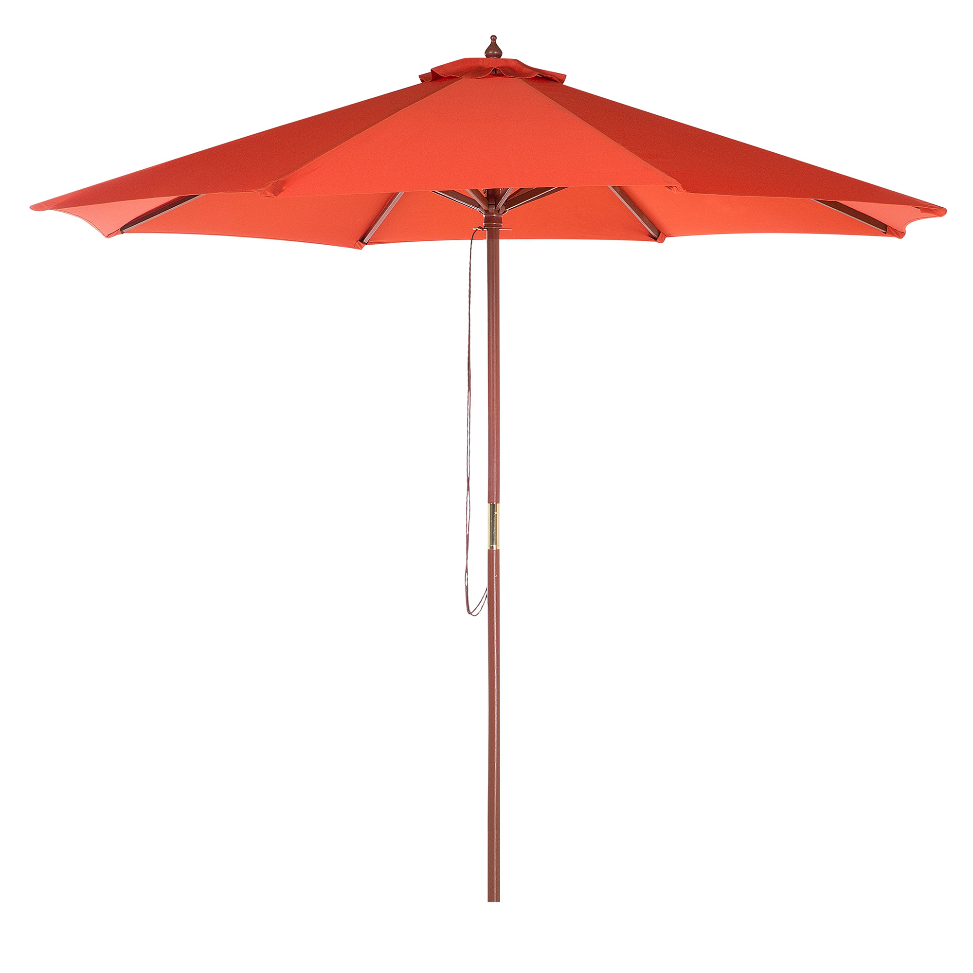 Beliani - Parasol droit Tissu Rouge TOSCANA - Beliani - Image 1