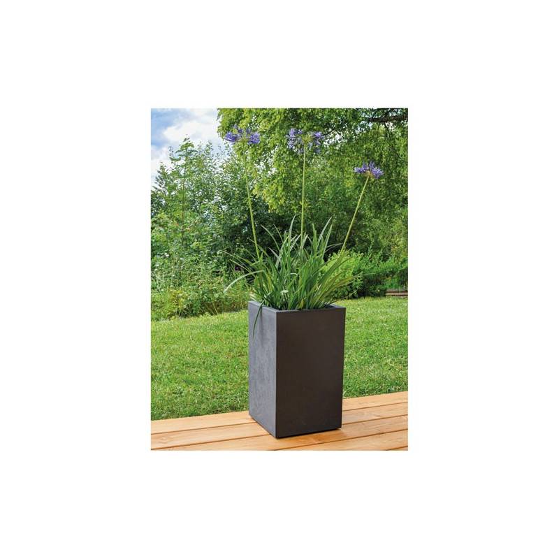 Eda - Pot Carre Haut Basalt Up 36l Anthracit Eda - 13718 G.ant - Image 1