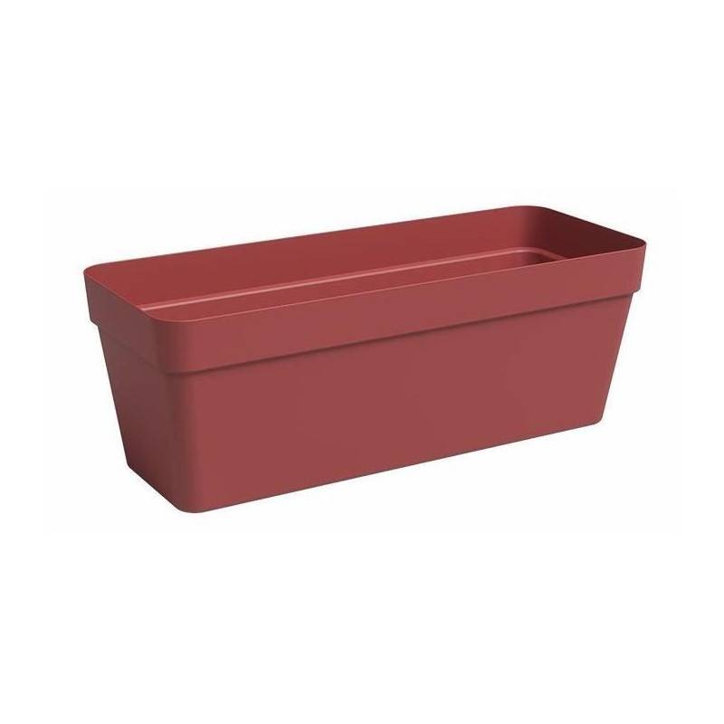 Jardiniere - Plastique - Rouge Foncé� - Rectangulaire - L49,9 X P20 X H18,1cm - Artevasi - Image 1