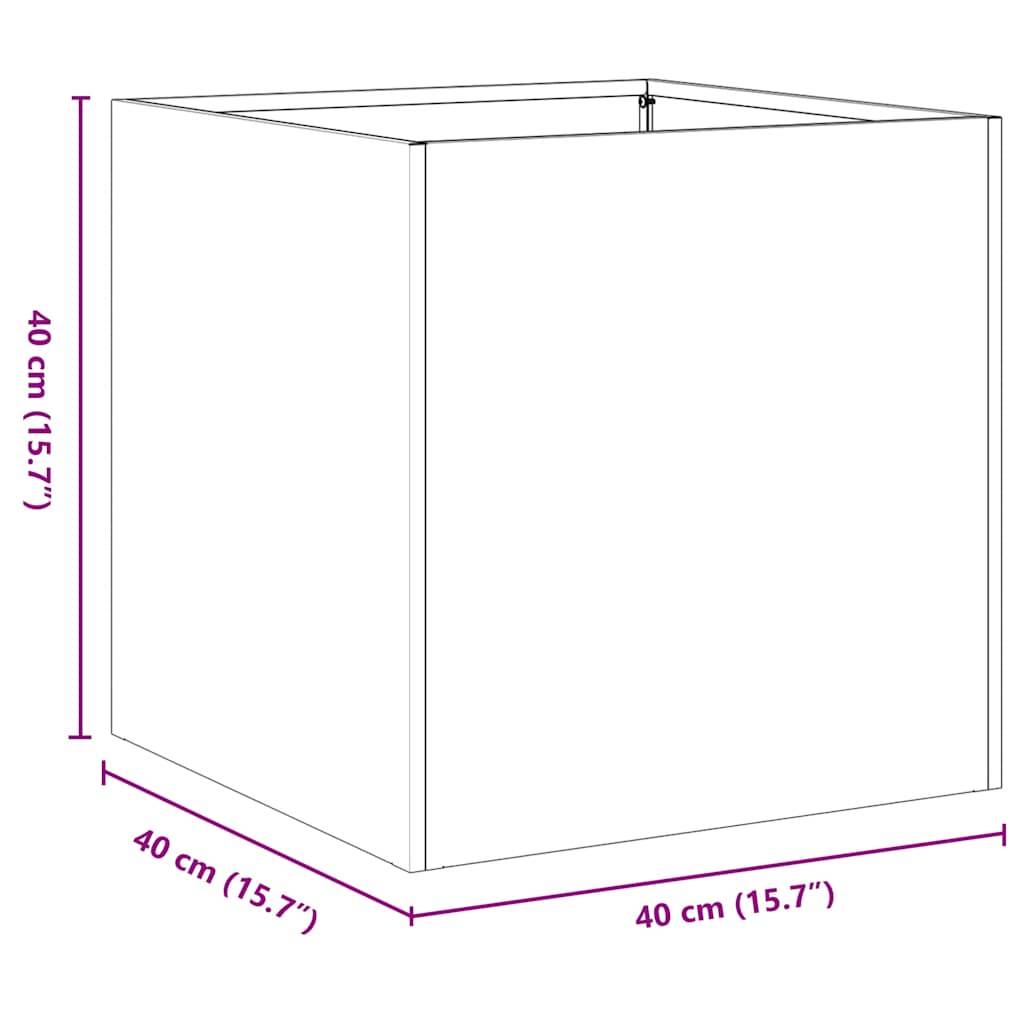 Jardinière acier inoxydable 40 x 40 x 40 cm - PANGIVO - Image 9