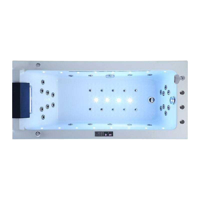 Baignoire balneo LORD SOLO BLANC 1 place ARCHIPEL® 170x75 - DROITE - Image 2
