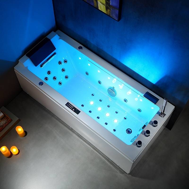 Baignoire balneo LORD SOLO BLANC 1 place ARCHIPEL® 170x75 - DROITE - Image 3