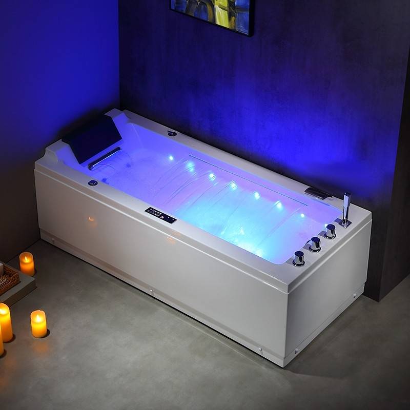 Baignoire balneo LORD SOLO BLANC 1 place ARCHIPEL® 170x75 - DROITE - Image 1