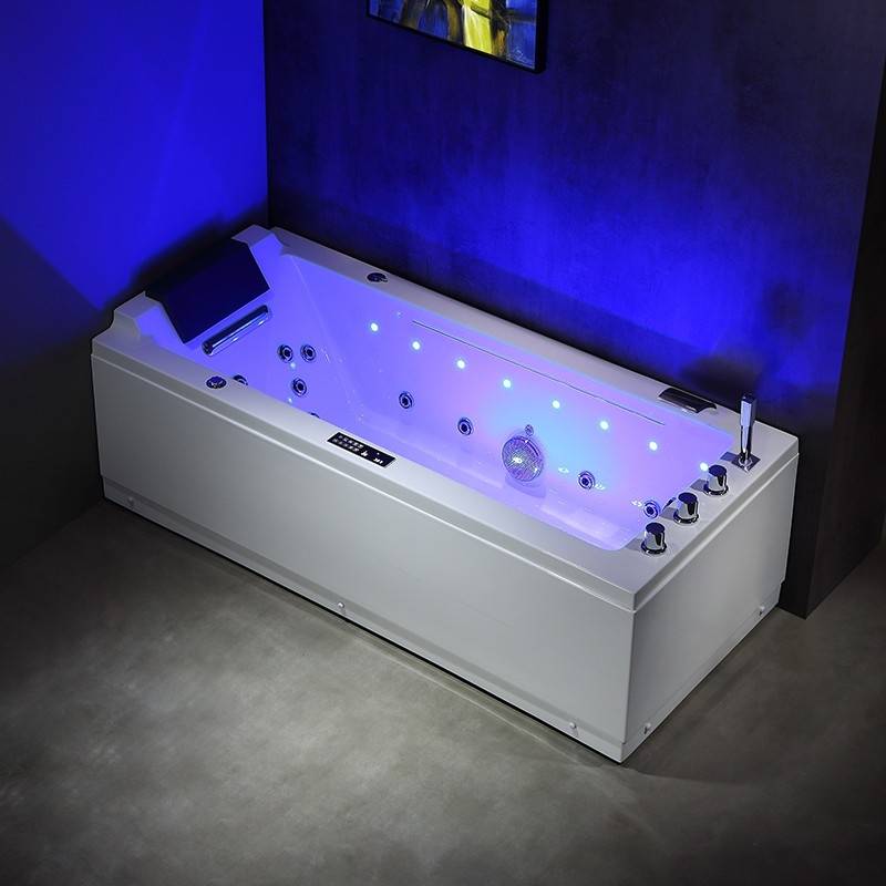 Baignoire balneo LORD SOLO BLANC 1 place ARCHIPEL® 170x75 - DROITE - Image 4