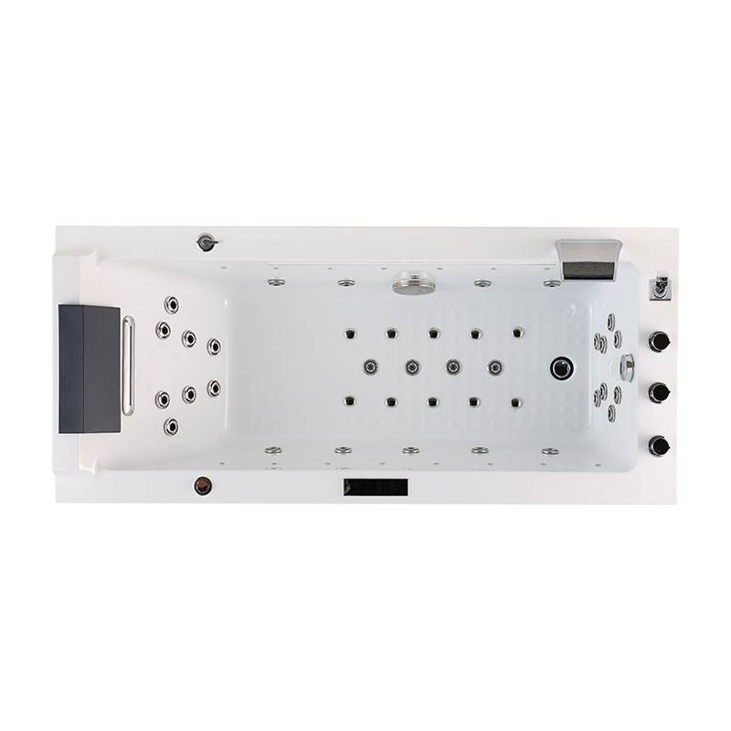 Baignoire balneo LORD SOLO BLANC 1 place ARCHIPEL® 170x75 - DROITE - Image 8