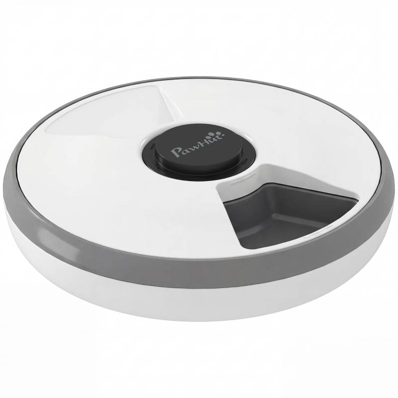 Distributeur automatique nourriture ABS chien chat 6 repas écran LED 31,5cm gris - ComfortXL Outdoor Living - Image 2