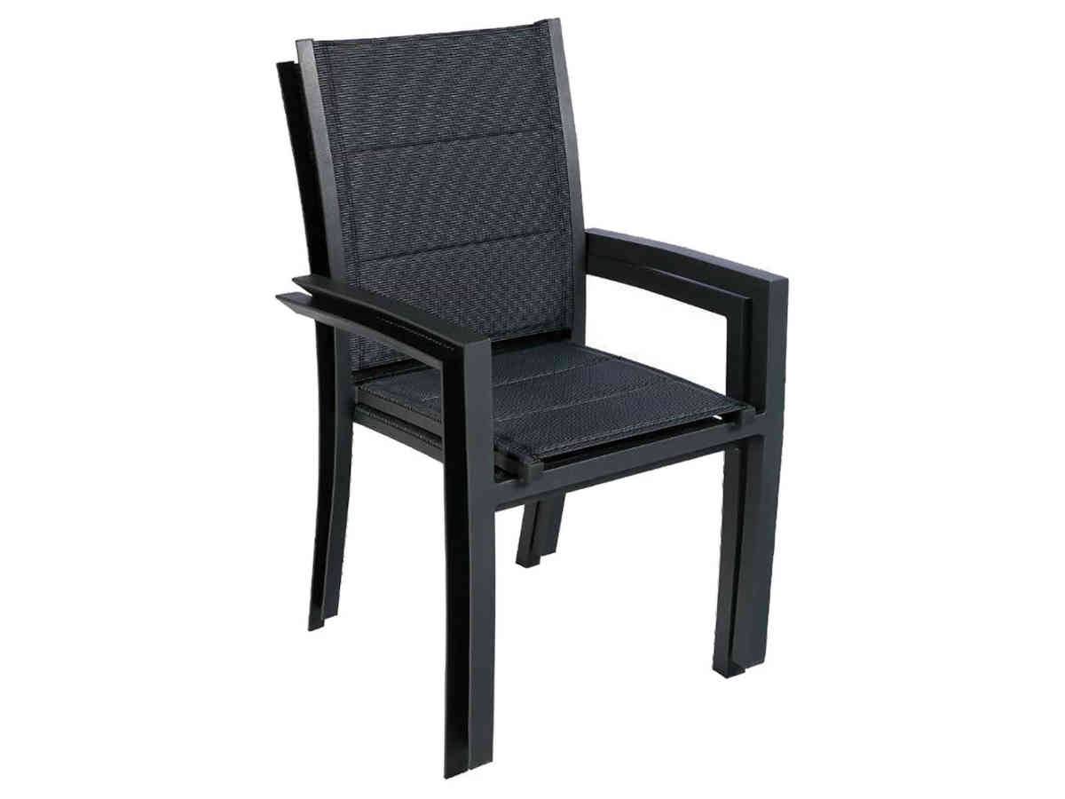 Hesperide - Lot de 4 fauteuils de jardin Allure Poivre et Graphite Allure - Hespéride - Image 5