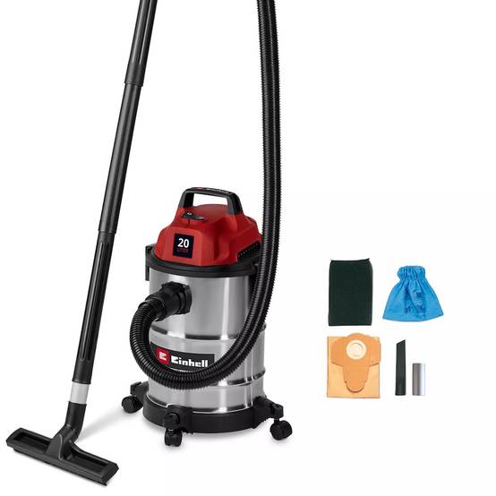 Einhell - Aspirateur eau et poussières inox – TC-VC 2045 S – 900 W – Cuve 20 L – Fonction soufflage Einhell - Image 1