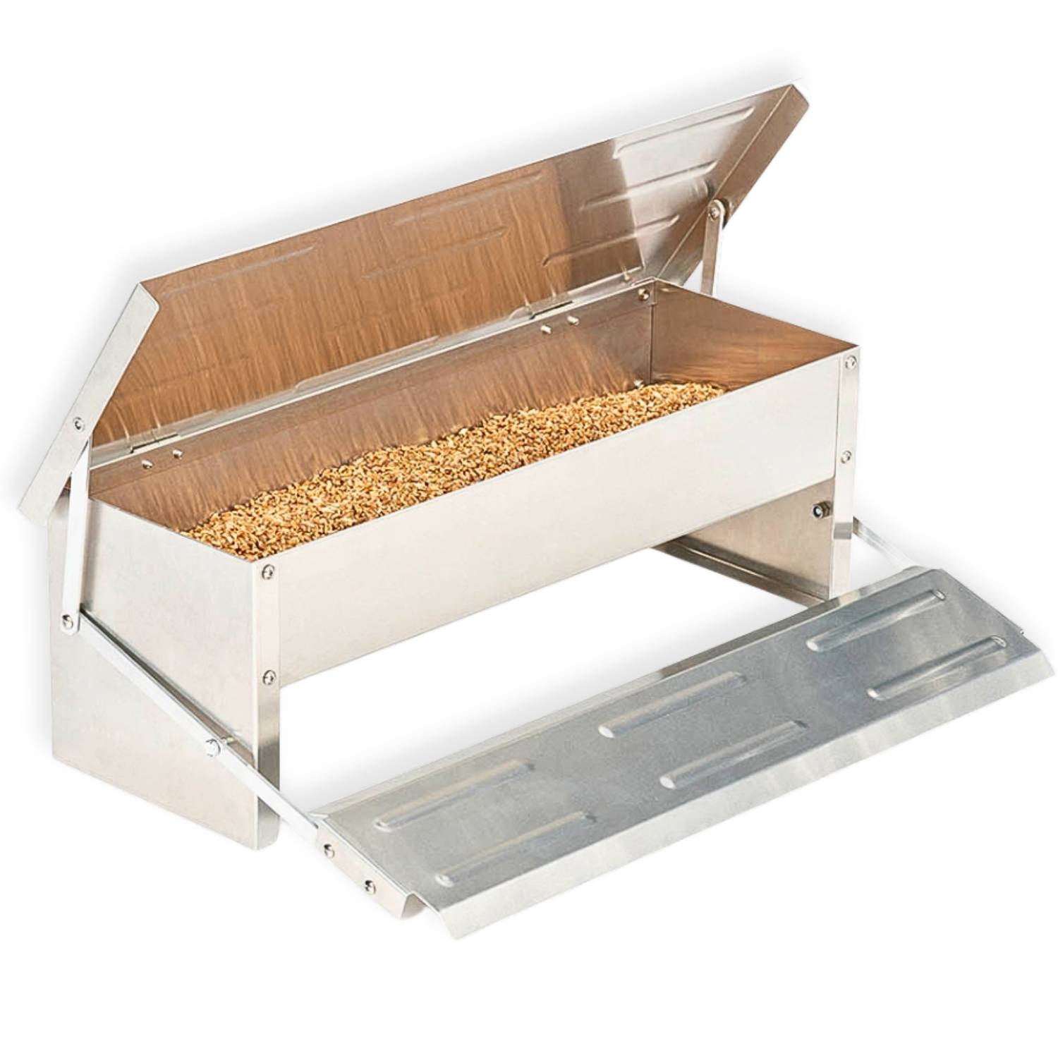 Mangeoire pour poules à pédale - 5kg - Image 1