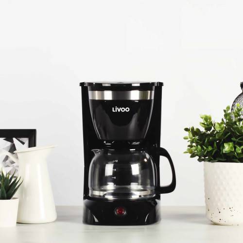Livoo - Cafetière électrique noire 10-12 tasses - Image 1