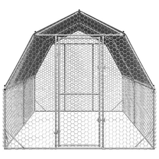 Vidaxl - Poulailler avec toit 2,5x4x2,25 m acier galvanisé vidaXL 3328521 - Image 7