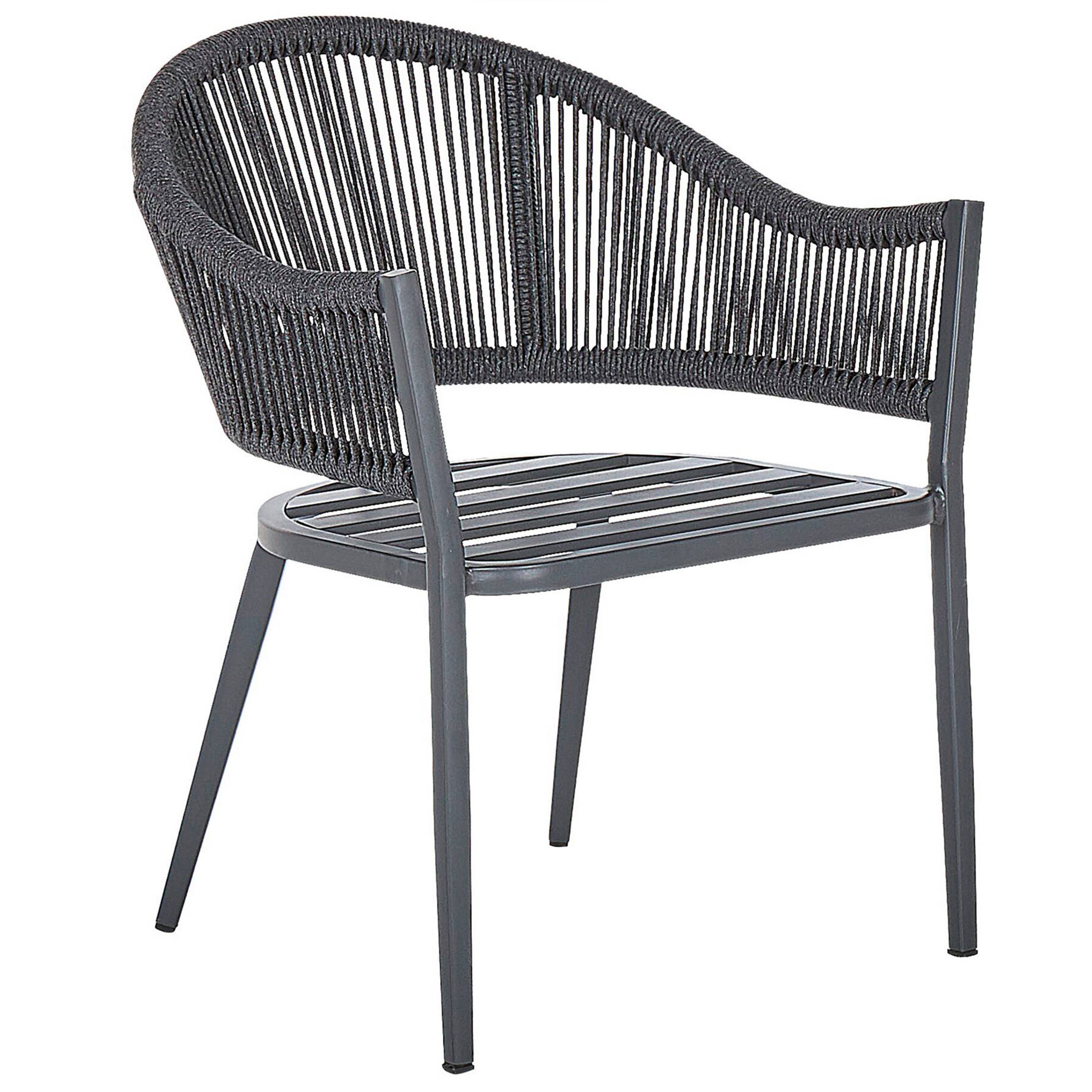 Beliani - Fauteuil Aluminium Gris MILETO - Beliani - Image 4