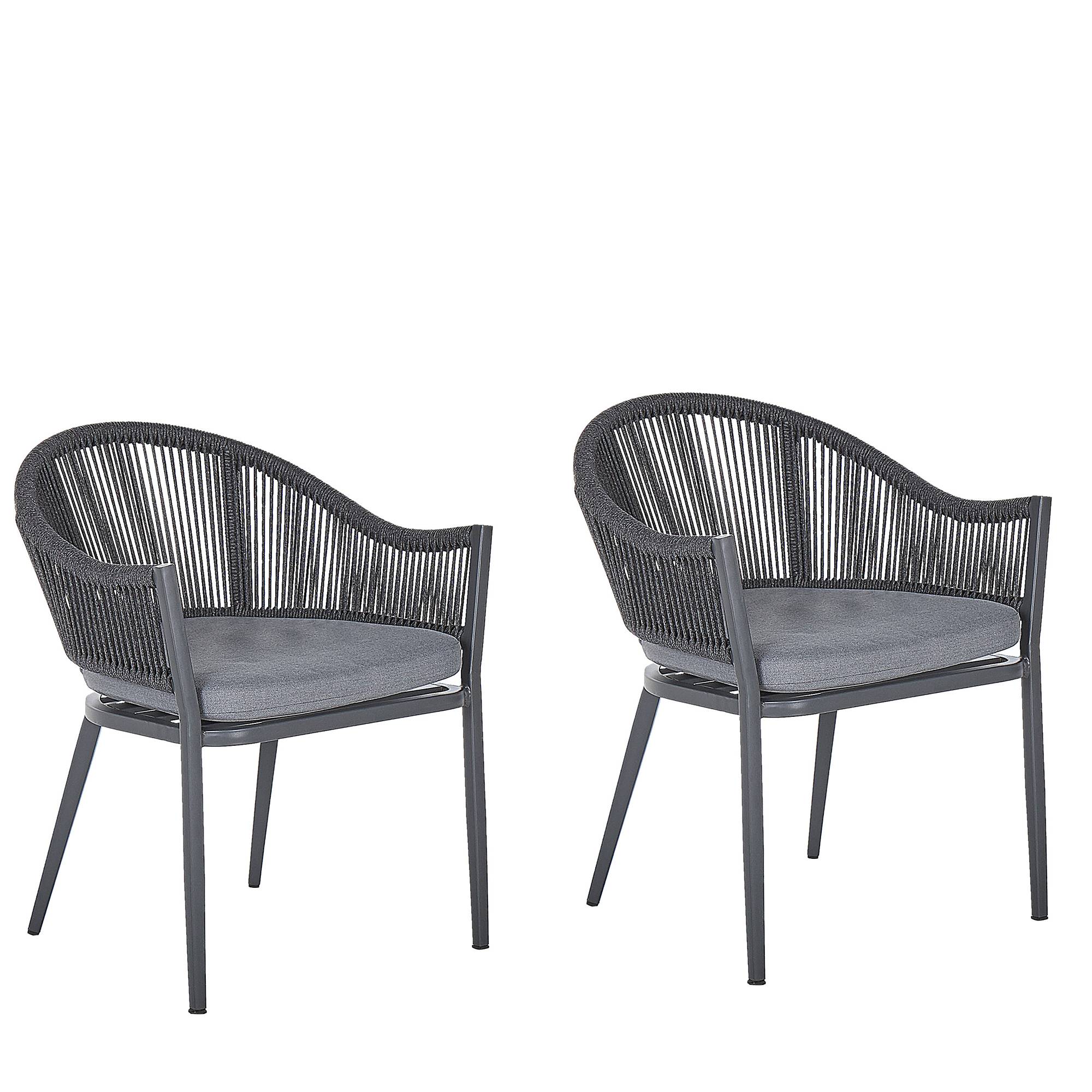 Beliani - Fauteuil Aluminium Gris MILETO - Beliani - Image 2