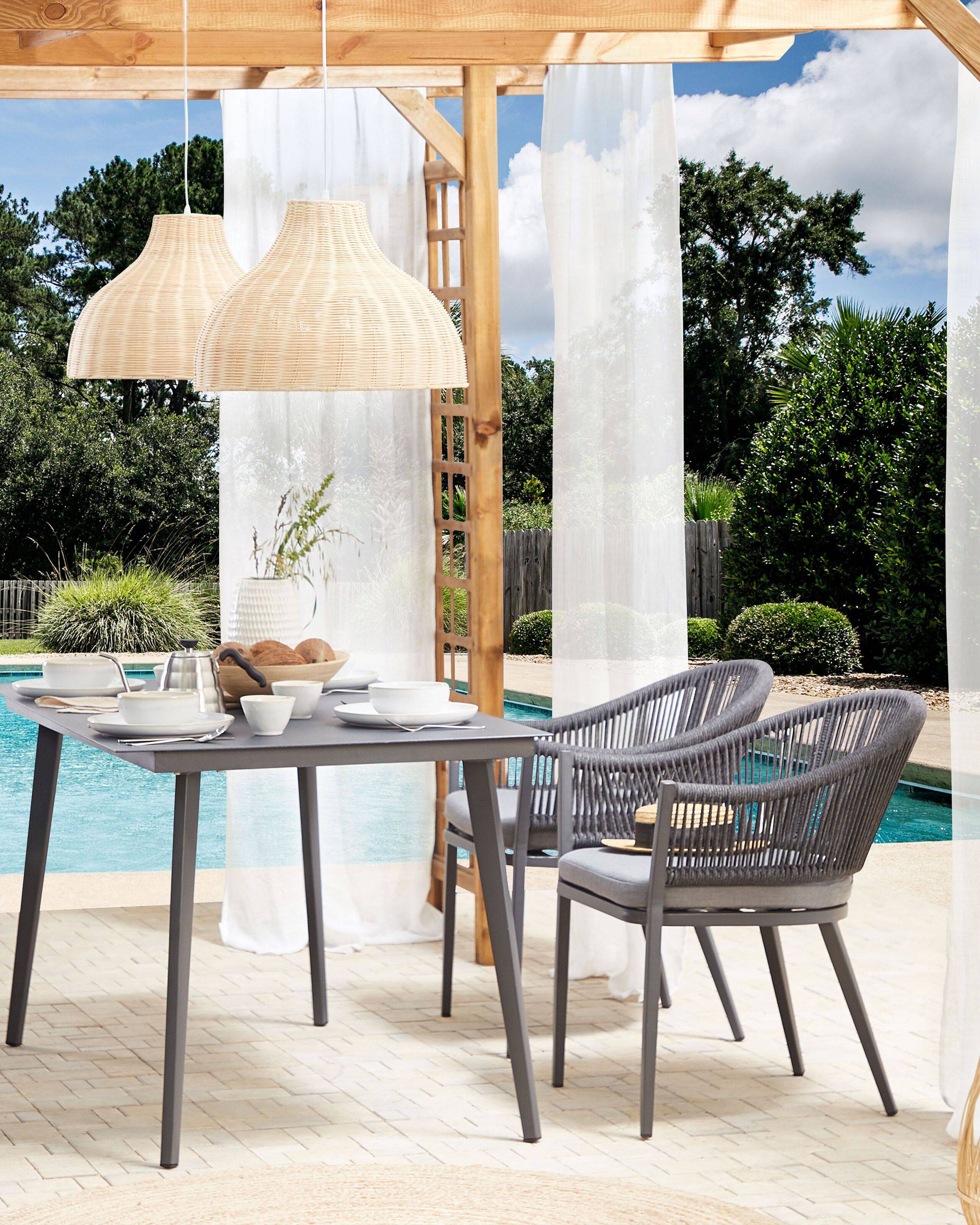 Beliani - Fauteuil Aluminium Gris MILETO - Beliani - Image 1