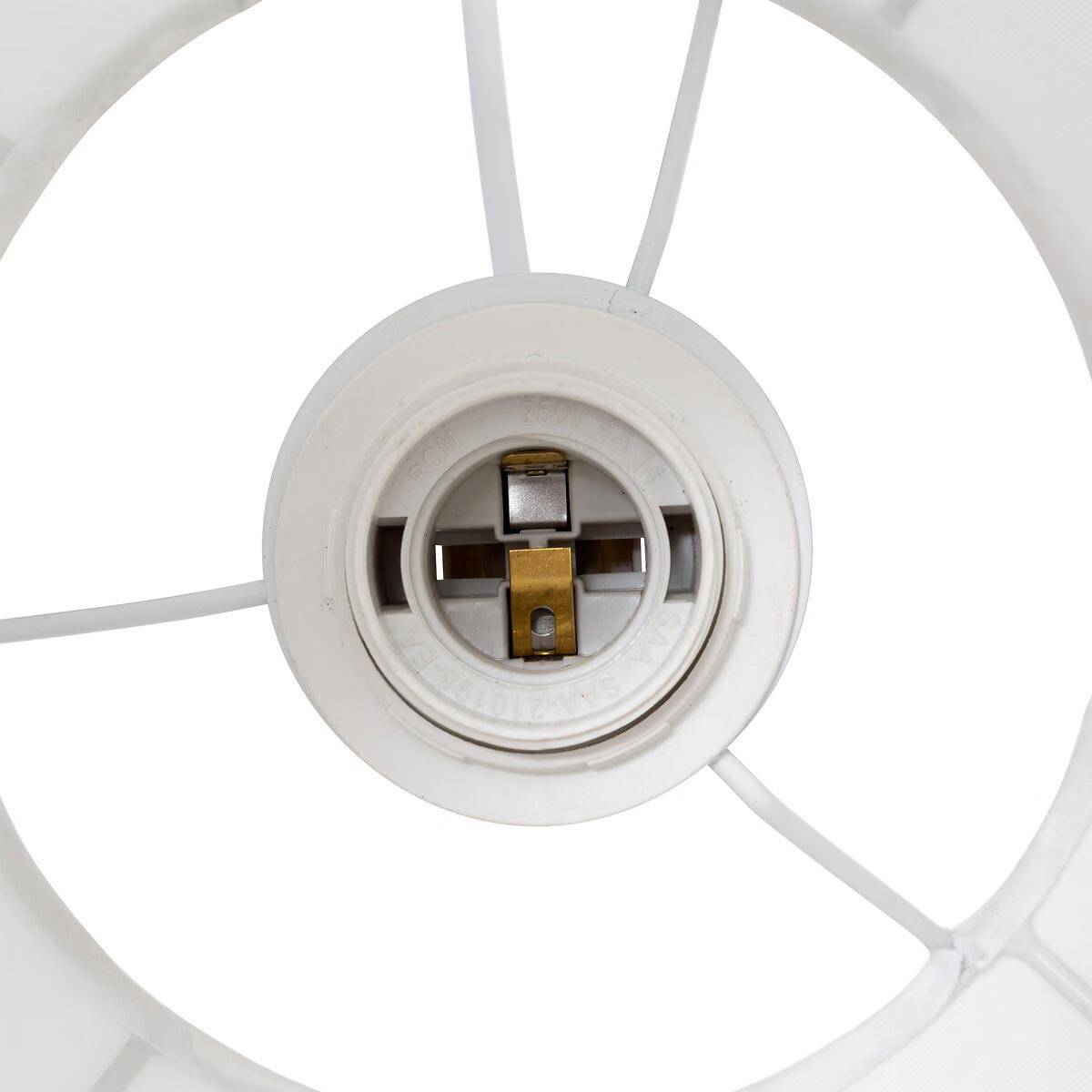 Lampe Suspension en Coton "Tobie" 37cm Blanc - Image 4