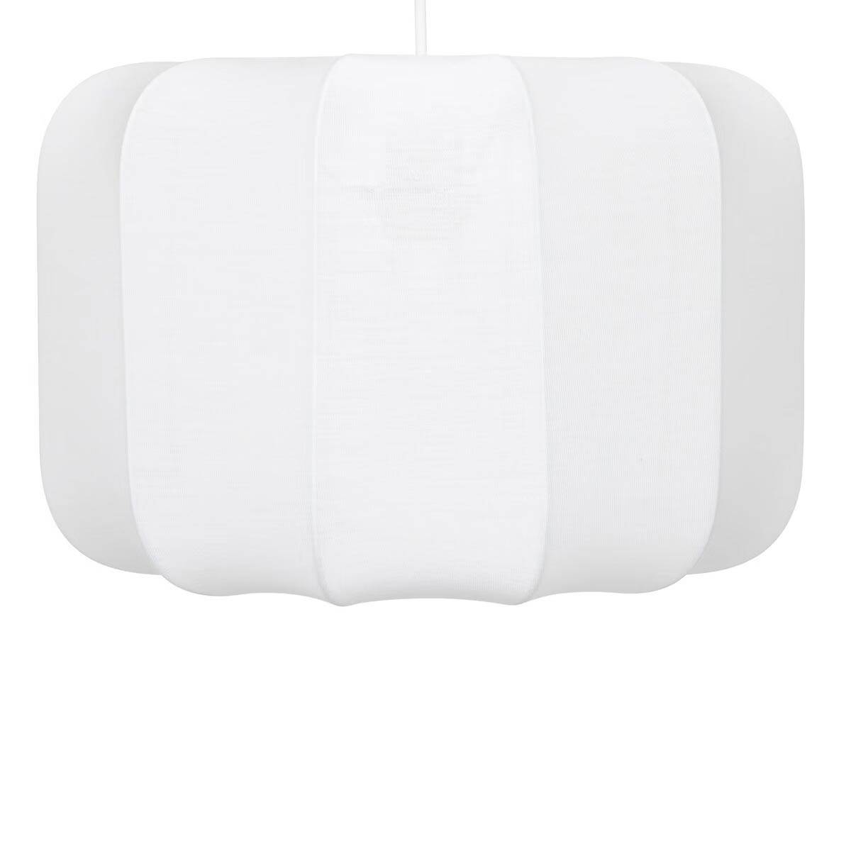 Lampe Suspension en Coton "Tobie" 37cm Blanc - Image 2