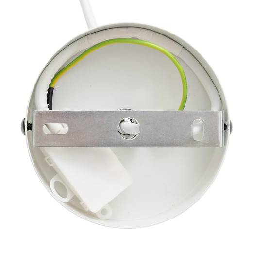 Lampe Suspension en Coton "Tobie" 37cm Blanc - Image 6