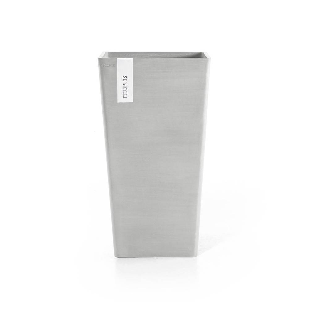 Ecopots - Pot Haut Rotterdam 56 Blanc Gris - 31 x 31 x H. 56 cm - 36,2 L ECOPOTS - Image 3