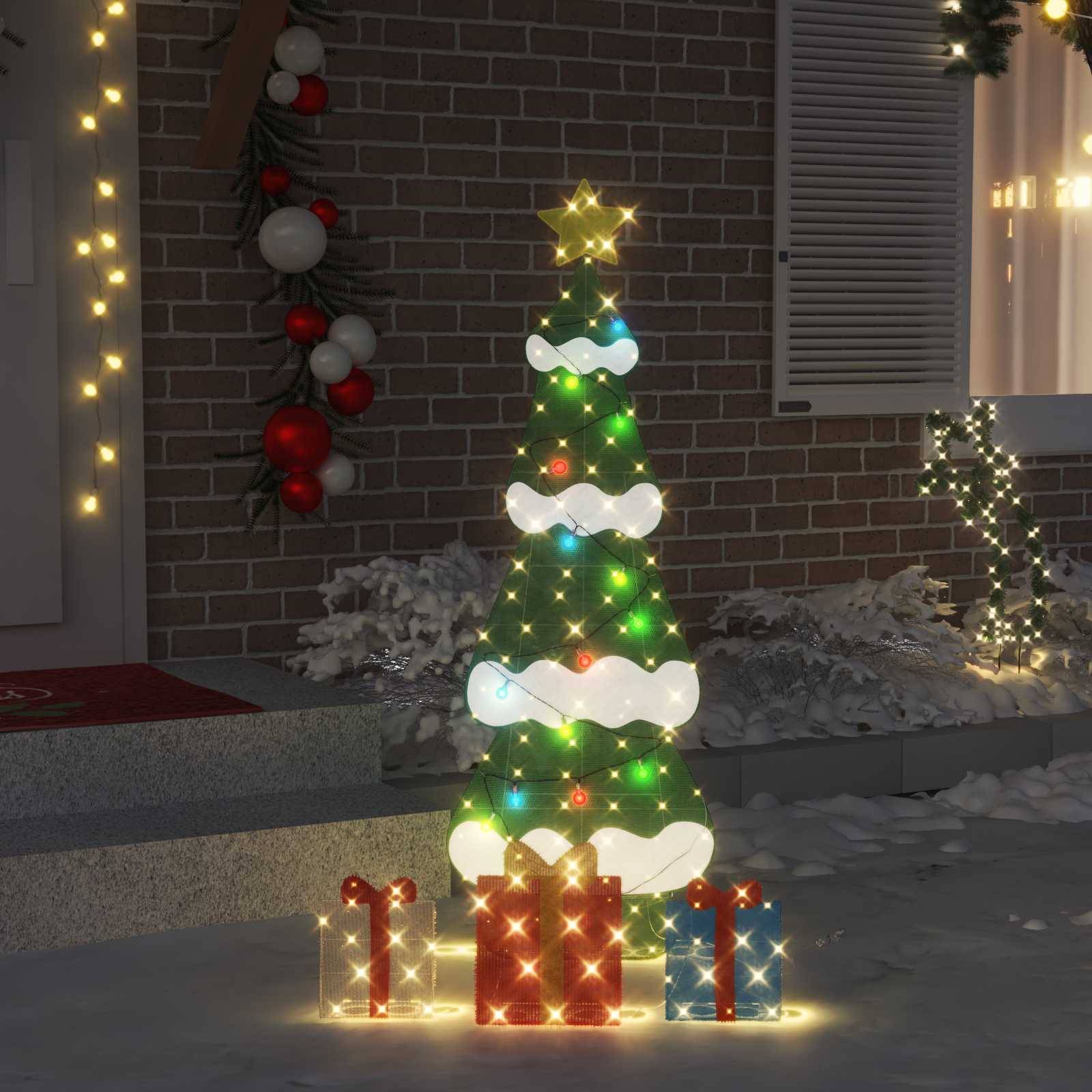 Maison Chic - Sapin de Noël | Arbre de Noël lumineux avec 3 boîtes-cadeaux 2D blanc chaud Maison Chic - Image 3