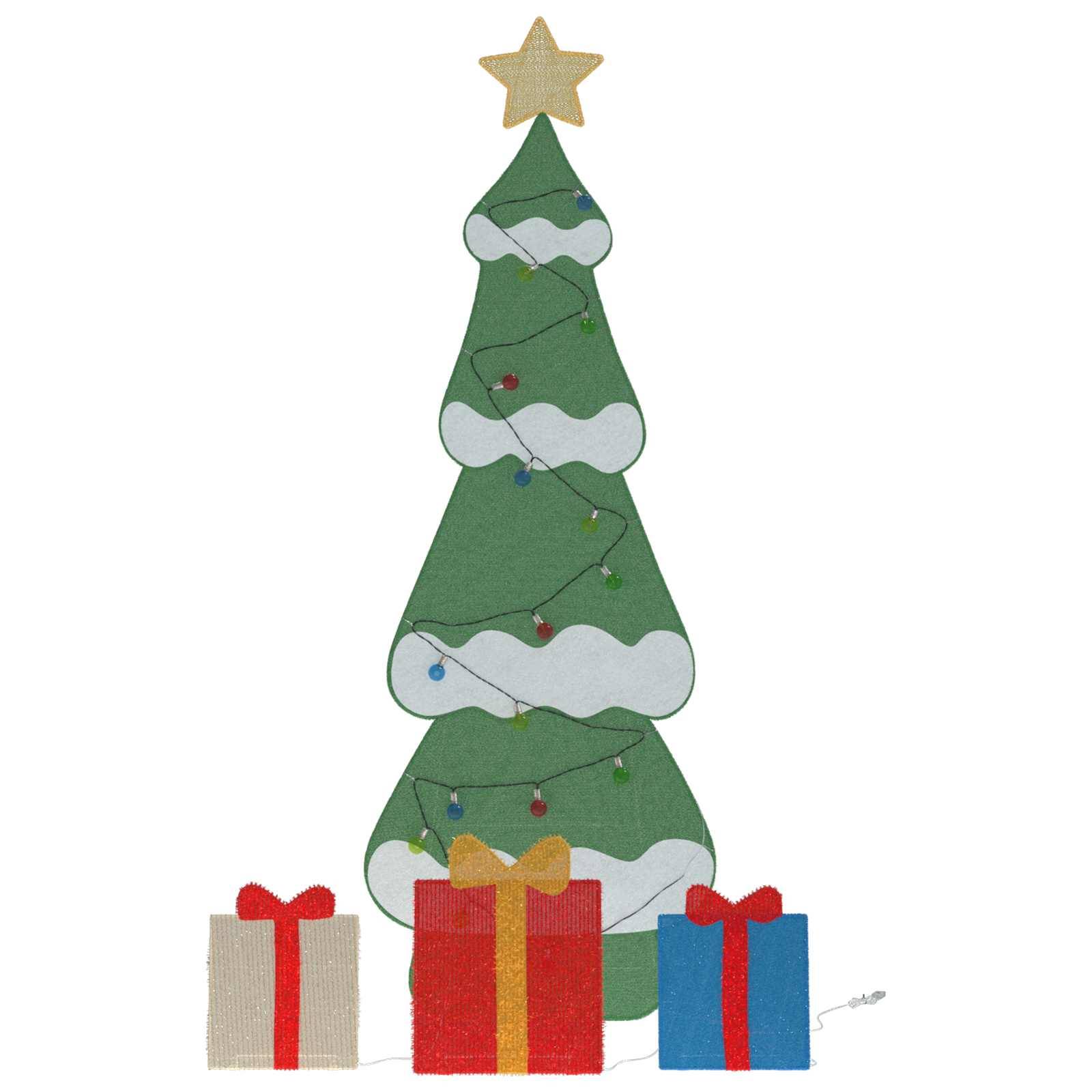 Maison Chic - Sapin de Noël | Arbre de Noël lumineux avec 3 boîtes-cadeaux 2D blanc chaud Maison Chic - Image 6