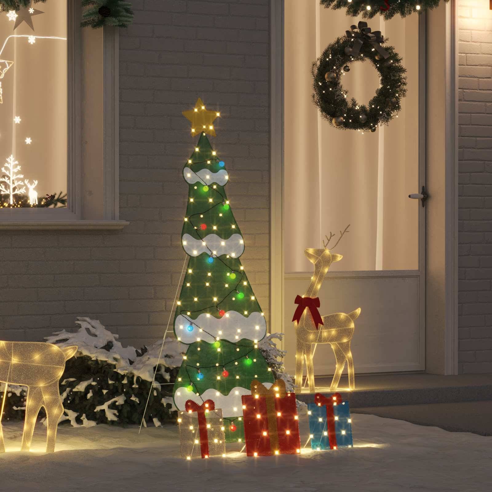 Maison Chic - Sapin de Noël | Arbre de Noël lumineux avec 3 boîtes-cadeaux 2D blanc chaud Maison Chic - Image 2