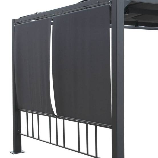Hesperide - Kit de 4 stores pour tonelle "Moai" 3x4m en polyester Hespéride - Image 1