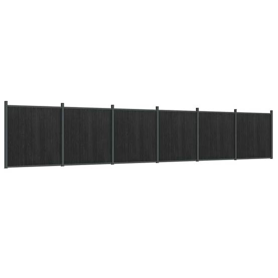 Panneau de clôture WPC gris 1045 x 186 cm - PANGIVO - Image 2