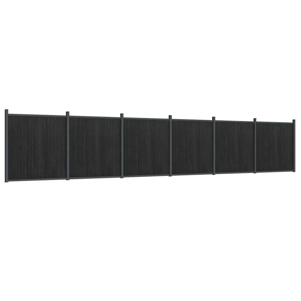 Panneau de clôture WPC gris 1045 x 186 cm - PANGIVO - Image 2