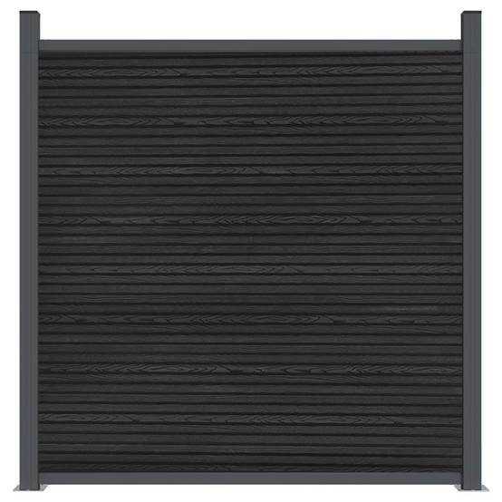 Panneau de clôture WPC gris 1045 x 186 cm - PANGIVO - Image 5