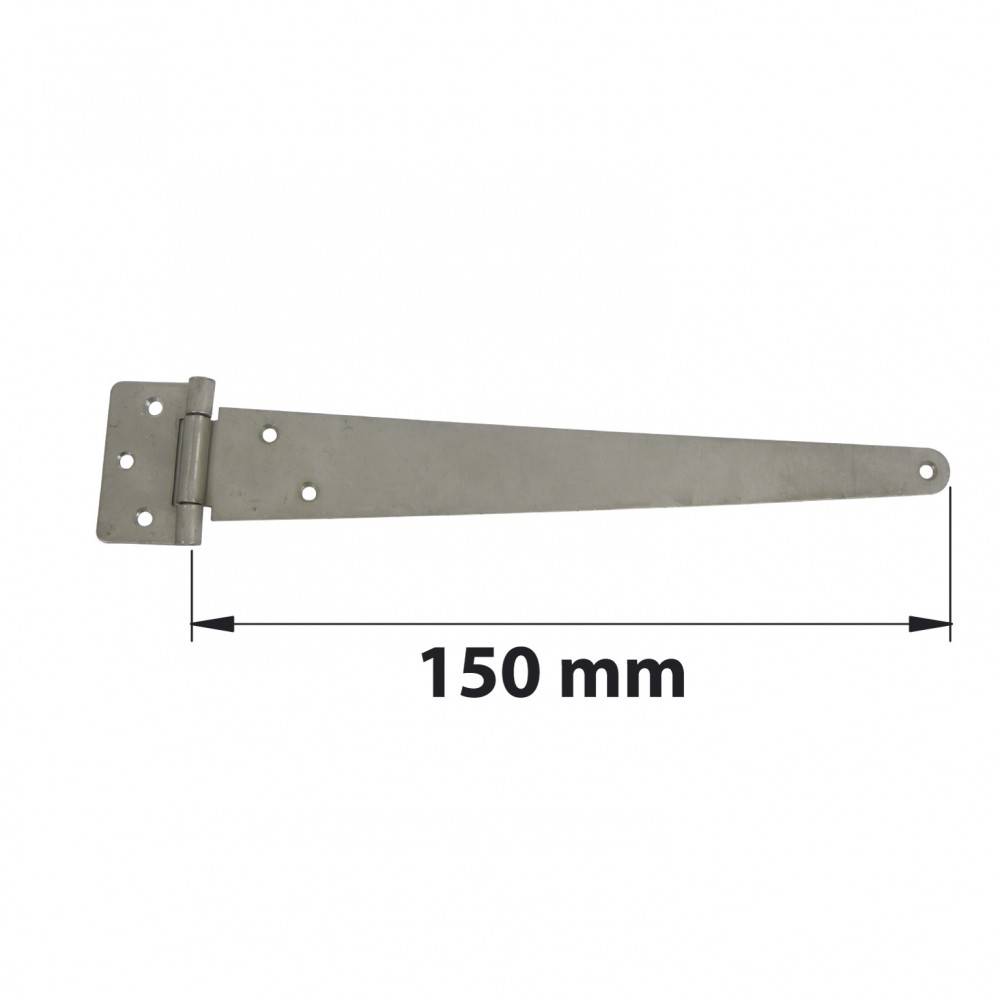 Afbat - Penture anglaise inox brossé, H.65 x L.190 x P.10 mm - Image 2