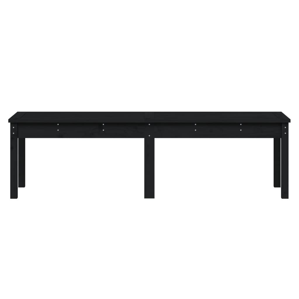 Helloshop26 - Banc de jardin meuble de patio d'extérieur terrasse à 2 places 159,5 x 44 x 45cm bois massif de pin noir - Image 2