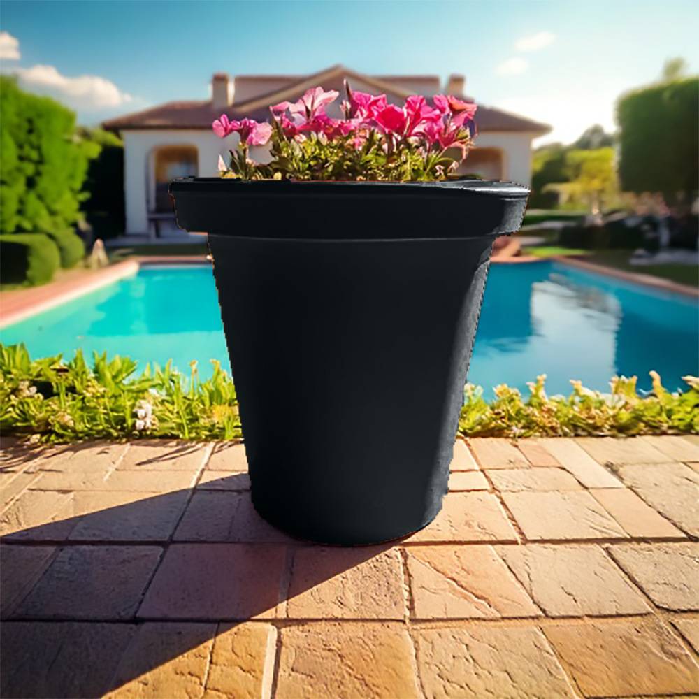 Plast'Up Rotomoulage - Pot de fleurs rond xxl delight 420l- lot de 2 - plast'up rotomoulage - Image 3