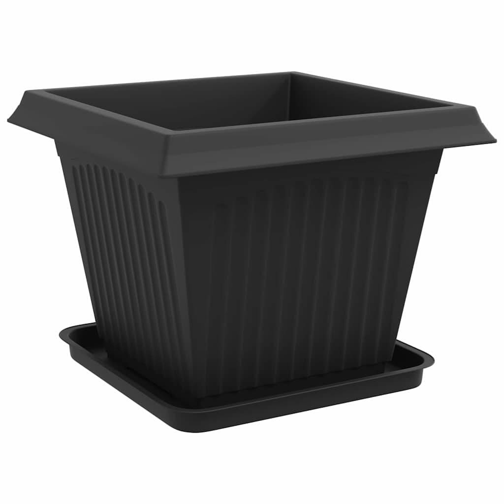 Vidaxl - Pots de plantes 24 pc Noir Plastique vidaXL 3403317 - Image 6