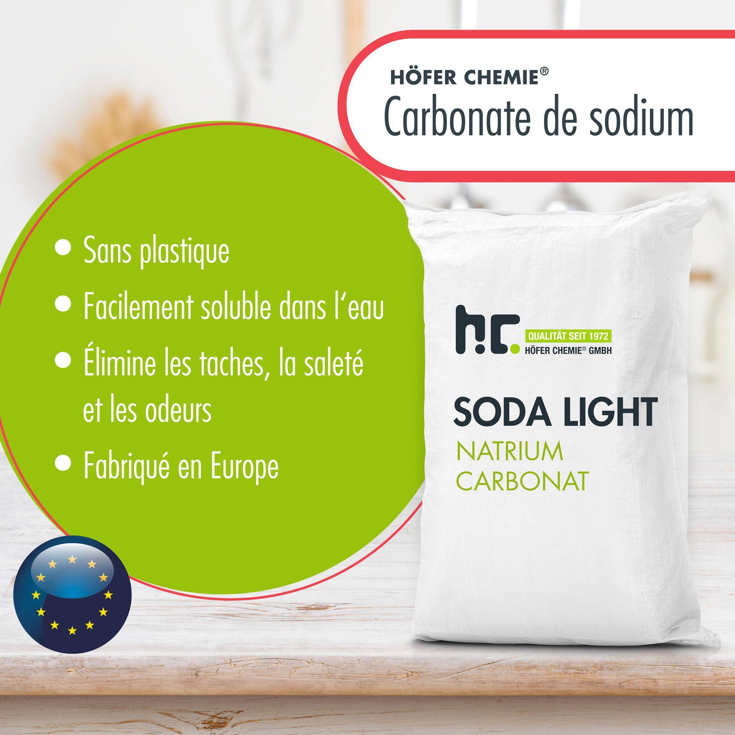25 kg de carbonate de sodium (soude), qualité technique légère x 1 - Image 2