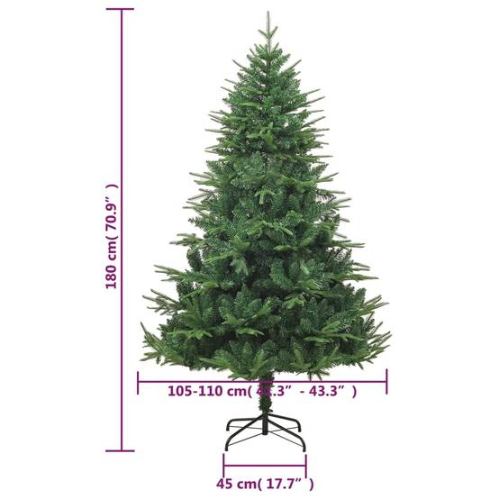 Maison Chic - Sapin De Noël - Arbre de Noël artificiel Vert 180 cm PVC et PE - Image 6