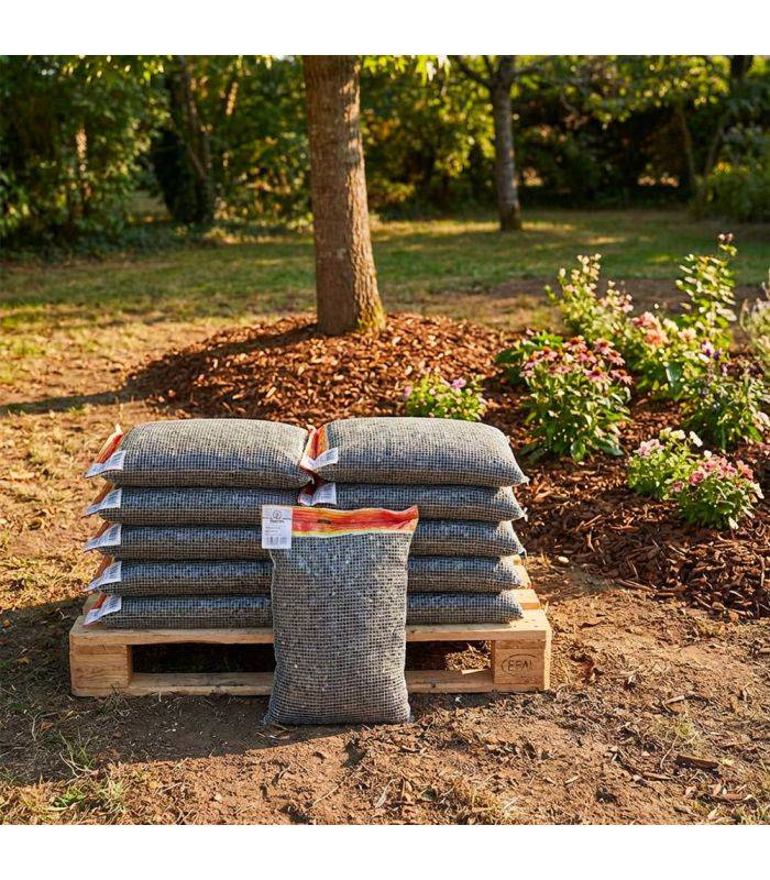 Paillage minéral ardoise noire 6/14mm, 10 filets 20 kg - F-PAI081-10x20 - Image 1