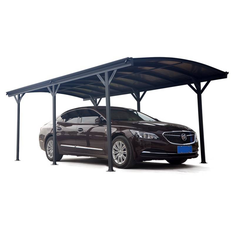 X-Metal - Carport autoportant 19,41 m² aluminium polycarbonate 6mm anthracite X-Metal avec kit d'ancrage - Image 2