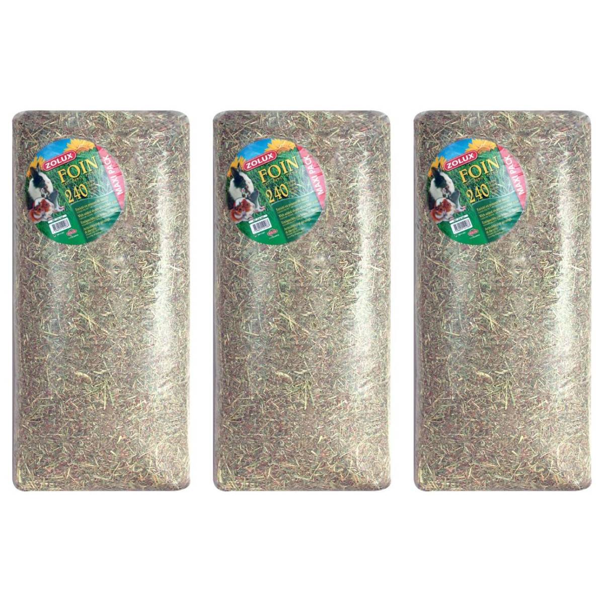 Jardindeco - Foin des près pour rongeurs Lot de 3