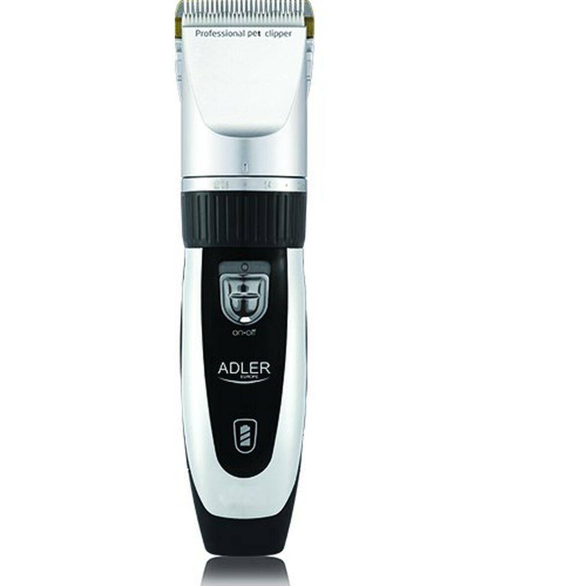Tondeuse pour chien Adler AD 2823 sans fil avec lame en céramique et tête en titane, 4 peignes inclus, moteur 35 W