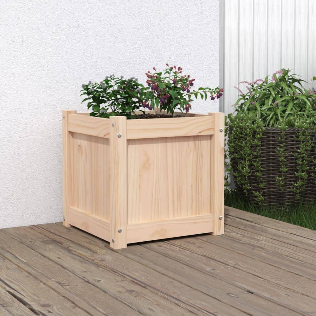 Maison Chic - Jardinière - Pot De Fleurs - Bac à Fleurs 40x40x40 cm bois de pin massif - Image 2