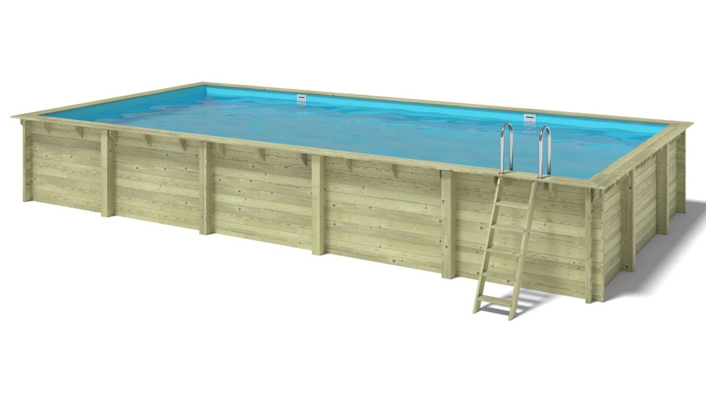 Altanka - Piscine en bois 10,20x5,20 - H.1,44 m - avec filtration - BAS761OSPI - Image 3