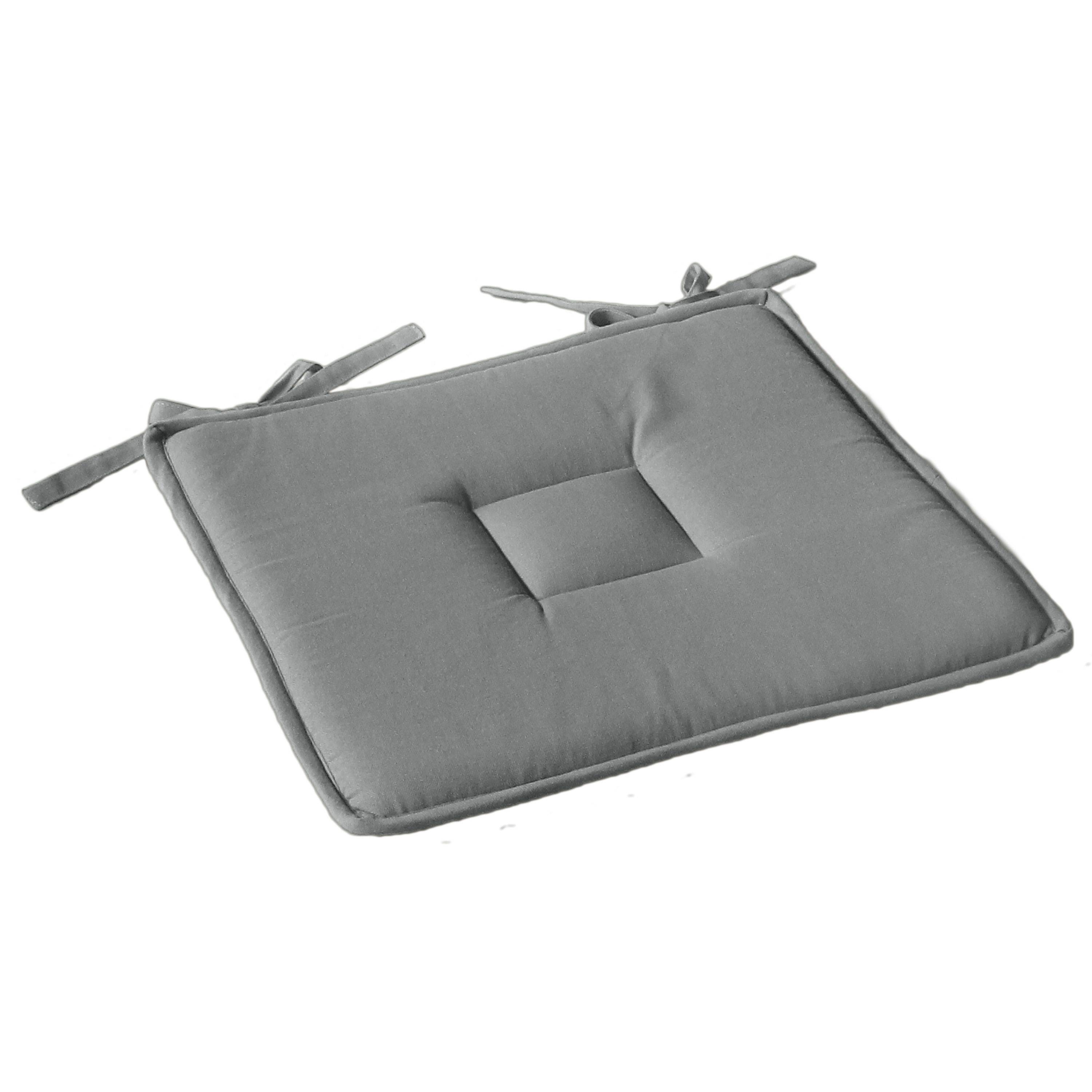 Enjoy Home - Galette de chaise uni effet Bachette - 40 x 40 cm - Enjoy Home - Image 1